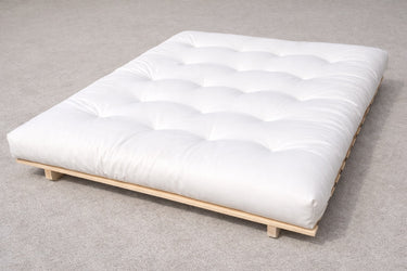 INNATURE 'Zen' Basic Slat Bed Base – Solid Natural Pine - INNATURE