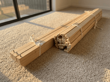 INNATURE 'Zen' Basic Slat Bed Base – Solid Natural Pine - INNATURE